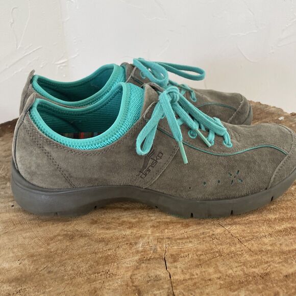 Dansko Shoes Womens 40 US 9.5 Elise Sneaker Suede Lace Up Walking Comfort Hike - Picture 3 of 8